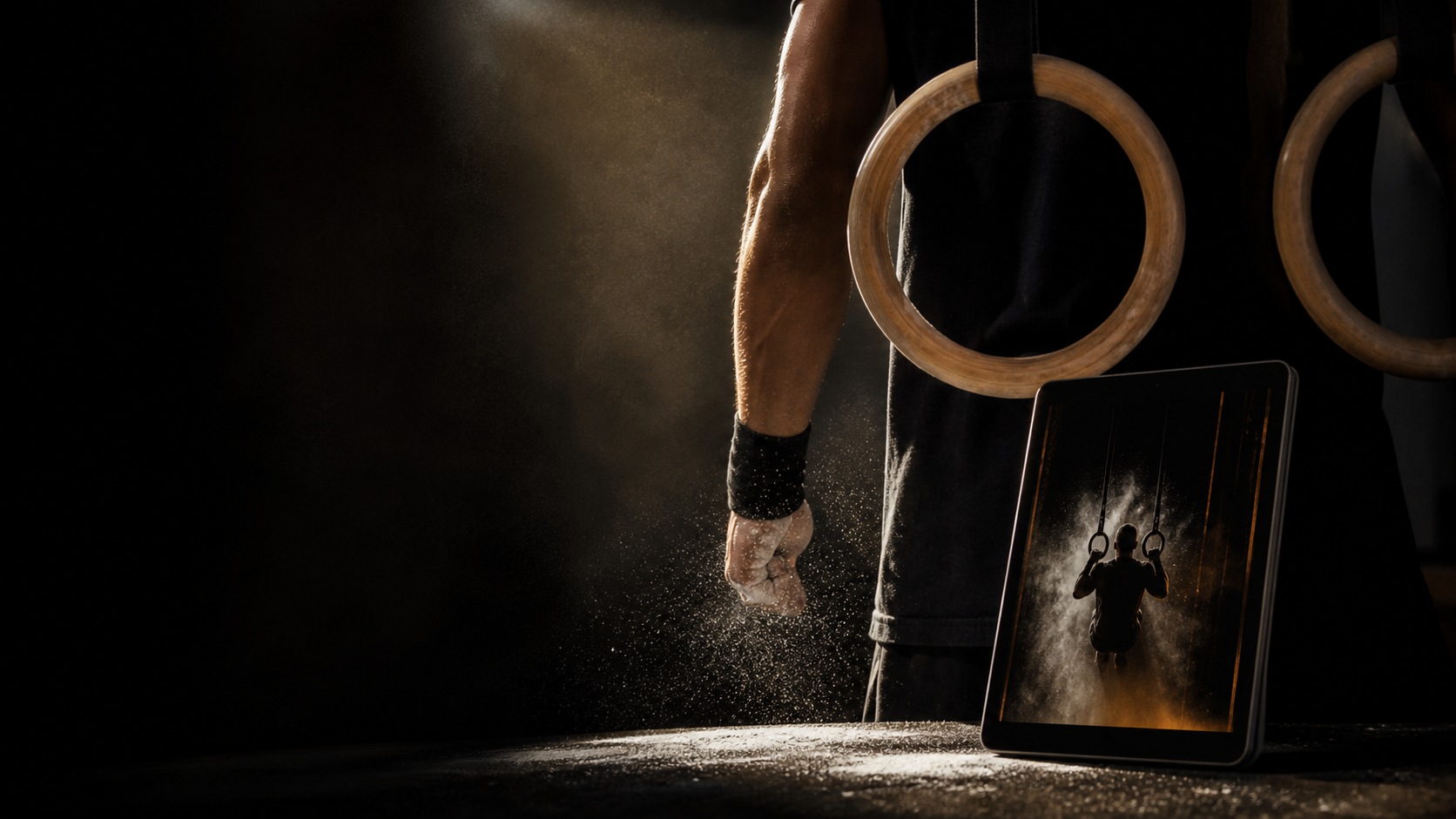 Campaña Benard para ebook de muscle-up en anillas
